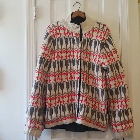 Sleeping on Snow elaborate fleece arrow coat XL - Picture 1 of 5